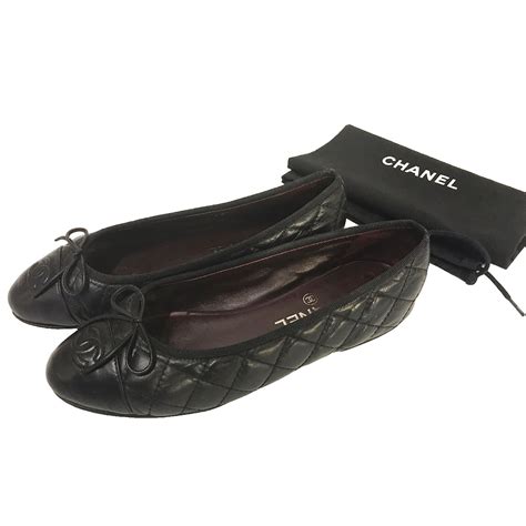 chanel quilted ballerina flats.